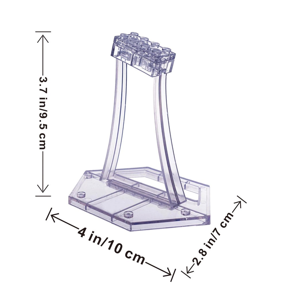 BrickVisions display stand for LEGO TIE Bomber 75348 keeps the model stable on a neat display base.