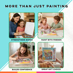 Bright Stripes iHeartArt color palette supports guided creativity for beginners