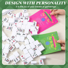 BrightRow mahjong shuffler pink 7x5 portable for parties.