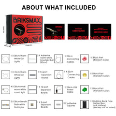 BRIKSMAX Concorde light kit wiring clean demonstrates easy, low profile installation.