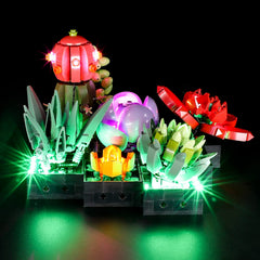 BRIKSMAX LED lighting kit for LEGO 10309 Succulents showcase lighting option
