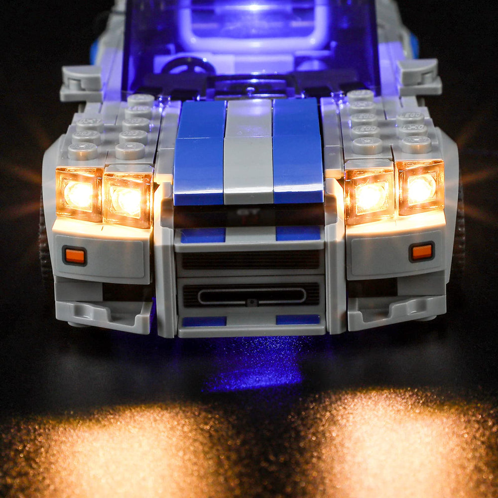 BRIKSMAX LED kit demonstrates wire management for a tidy model.
