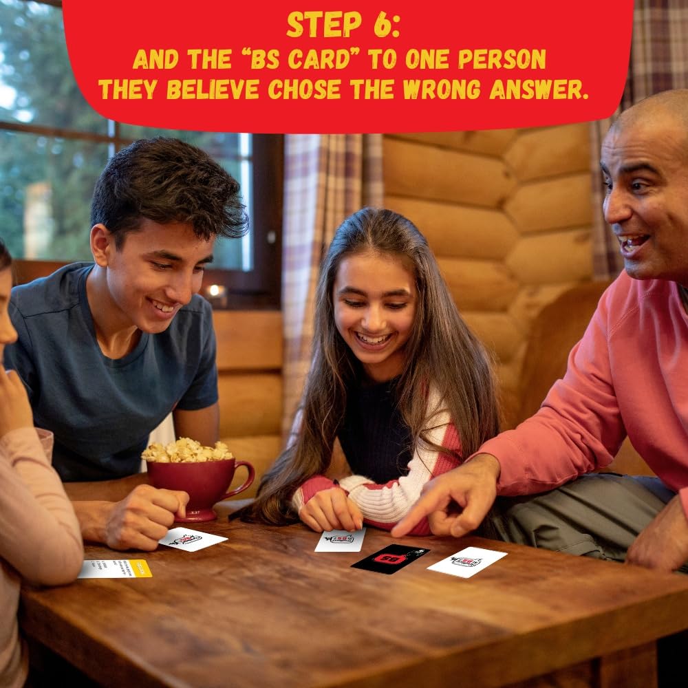 Brilliant or BS Big Bluff Box party setup for gatherings and game nights