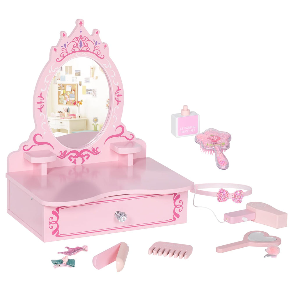 BRINJOY imaginative beauty salon encourages storytelling and social play.