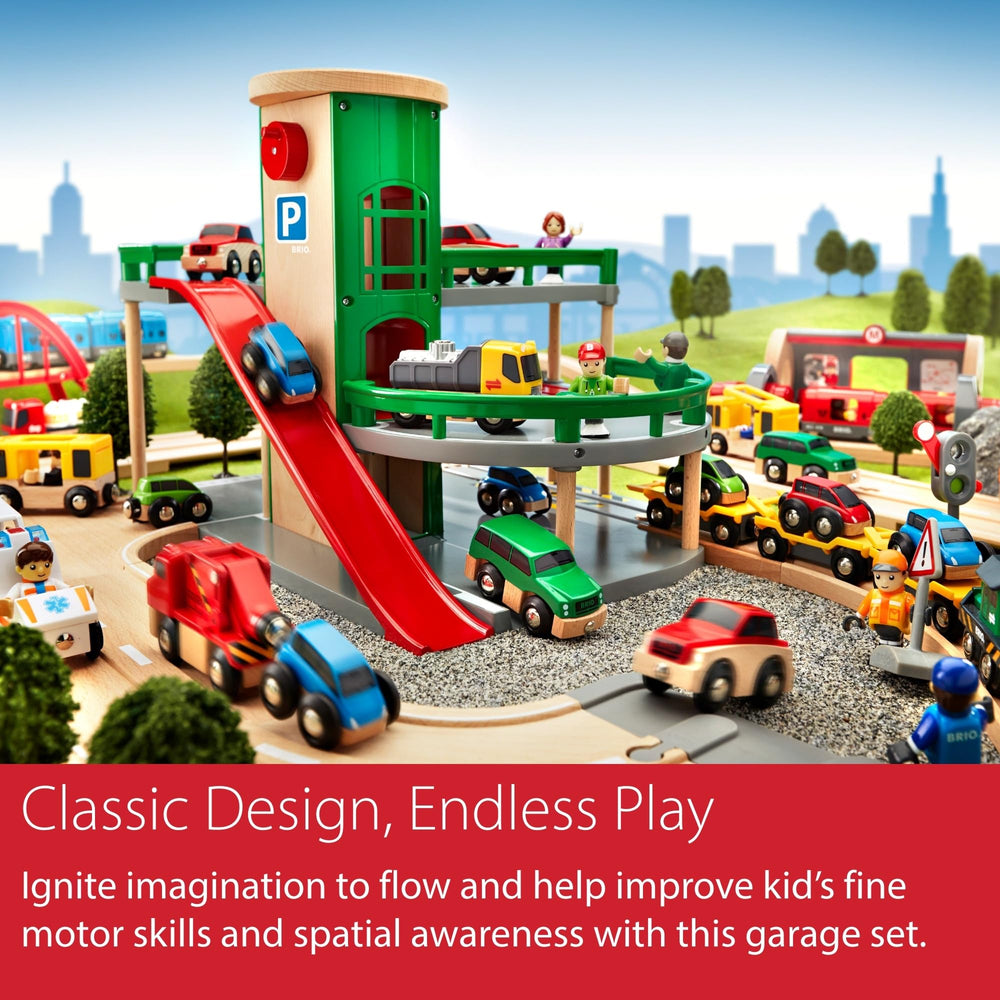 Designed to fit BRIO train sets for cohesive, expandable play worlds.