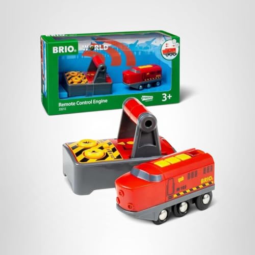BRIO World 33213 wooden train set packaging image showing durable, kid-friendly design