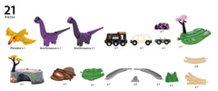 BRIO World cave and track scene enriching prehistoric adventures