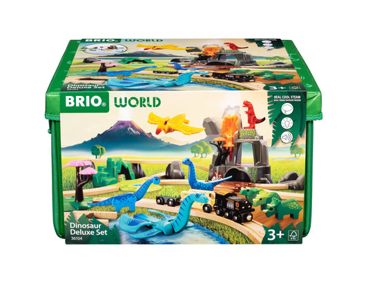 BRIO World Dinosaur Deluxe engine for imaginative dinosaur trains and storytelling