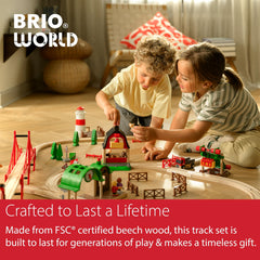 BRIO World Expansion Beginner supports spatial awareness through hands-on track building