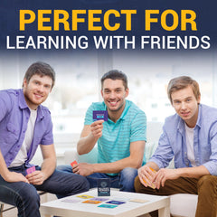 Briston Bible Memory Verse Flash Cards highlighted as water-resistant for travel and classroom use.