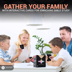 Briston Holy Trivia group playing around the table during study.