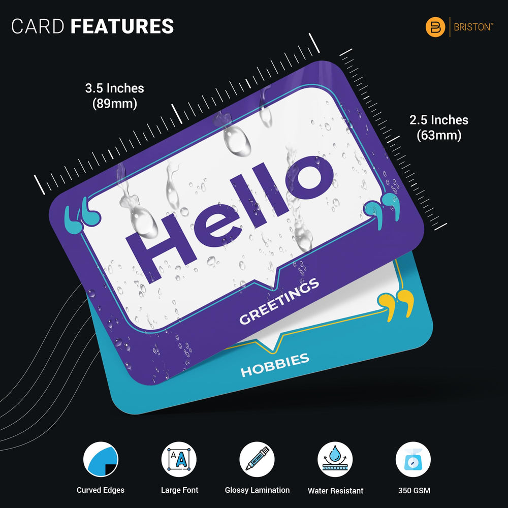 Briston Japanese phrase flash cards with audio QR—improve pronunciation wherever you study.