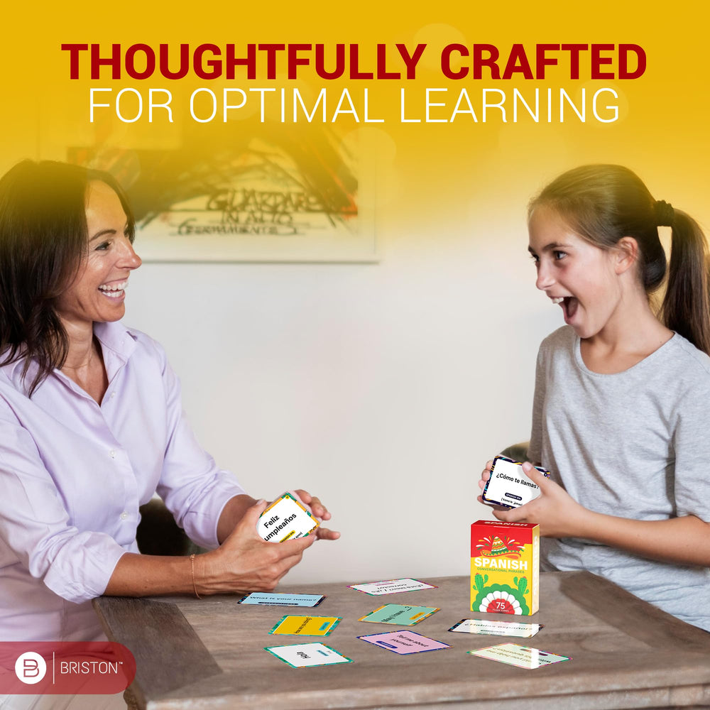 Briston Spanish flash cards suit learners in class and during travel