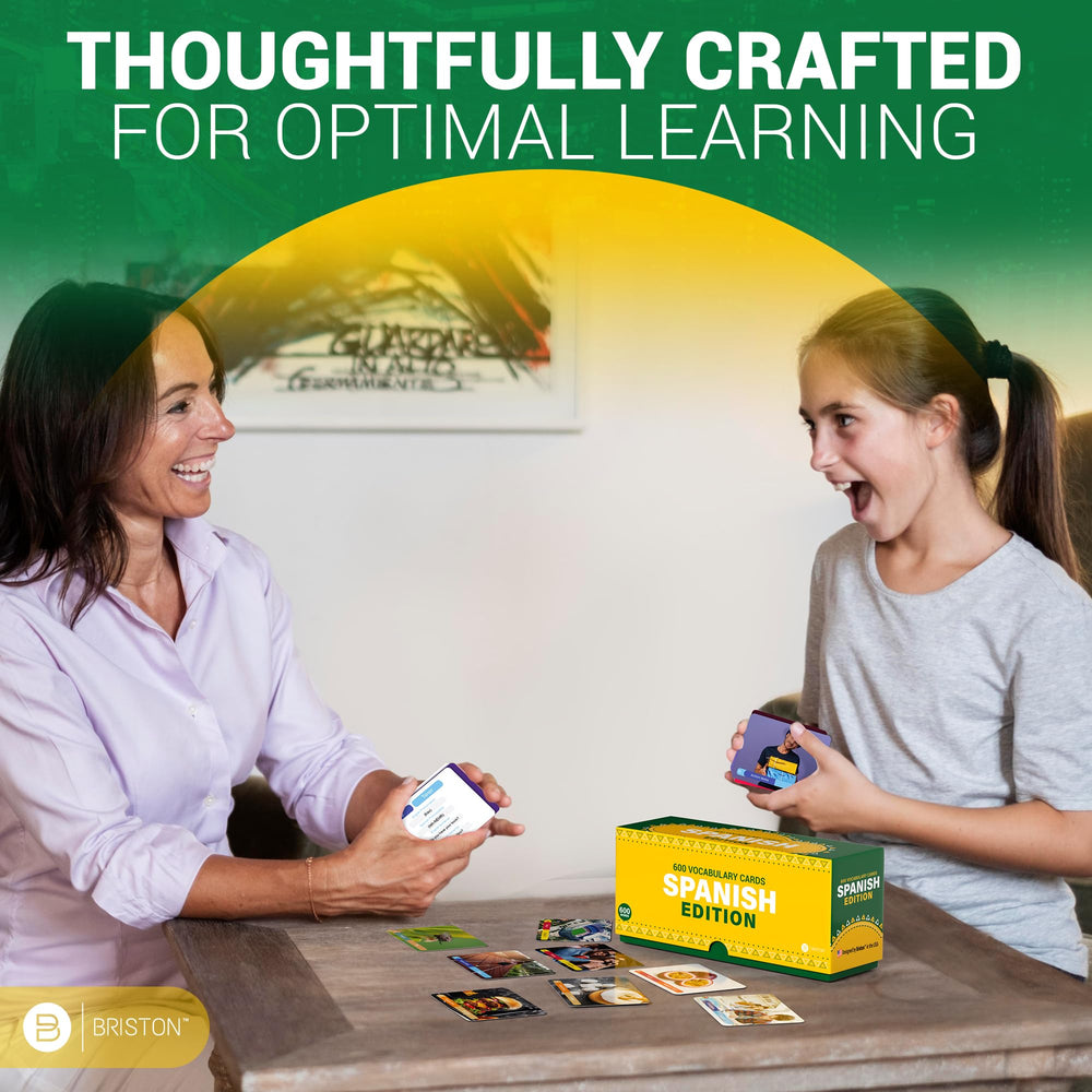 Briston Spanish flash cards pronunciation guide with example sentences