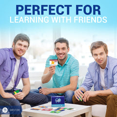 Briston standard flash card size of 3.5 by 2.5 inches.