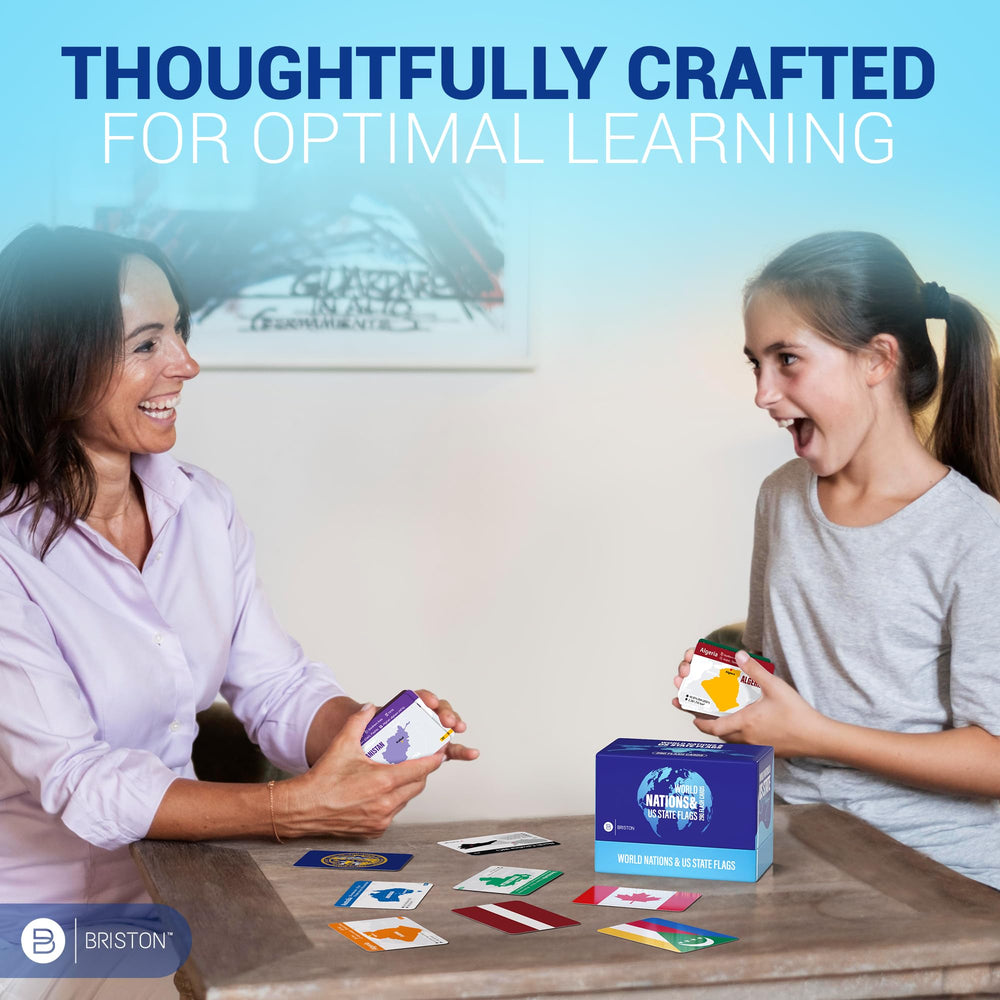 Briston travel-friendly flash cards are ideal for road trips and classrooms.