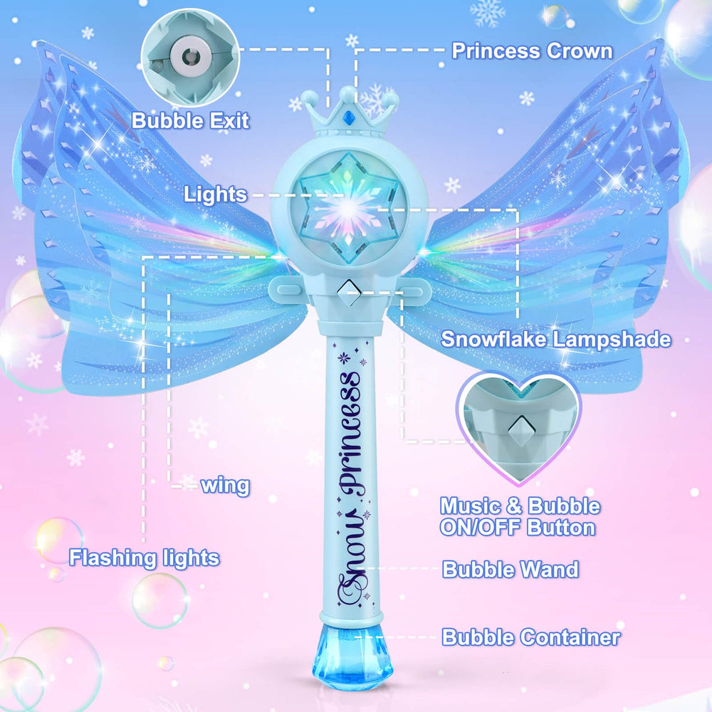 Britik Bubble Wands blue safe durable ABS construction for gentle play