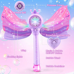 Britik Bubble Wands leak-proof bottle reduces spills during play.