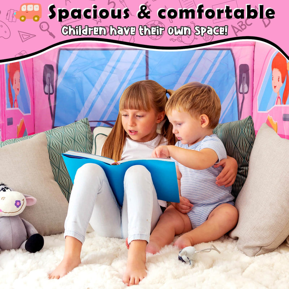 Britik fire truck pop-up tent breathable windows for extra fun