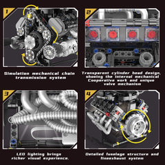 BrixVibe V8 Mini Engine Kit app control panel for interactive setup