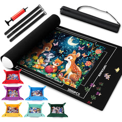 Brmoka jigsaw mat with smooth top for wrinkle-free puzzle setup.