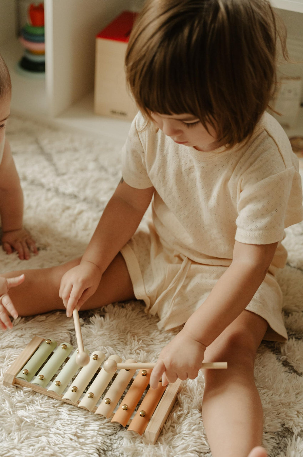 Brooklyn Neutral Xylophone gift-ready packaging for birthdays and baby showers