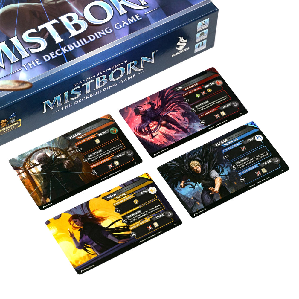Brotherwise Mistborn mission tiles guide cooperative goals and missions.