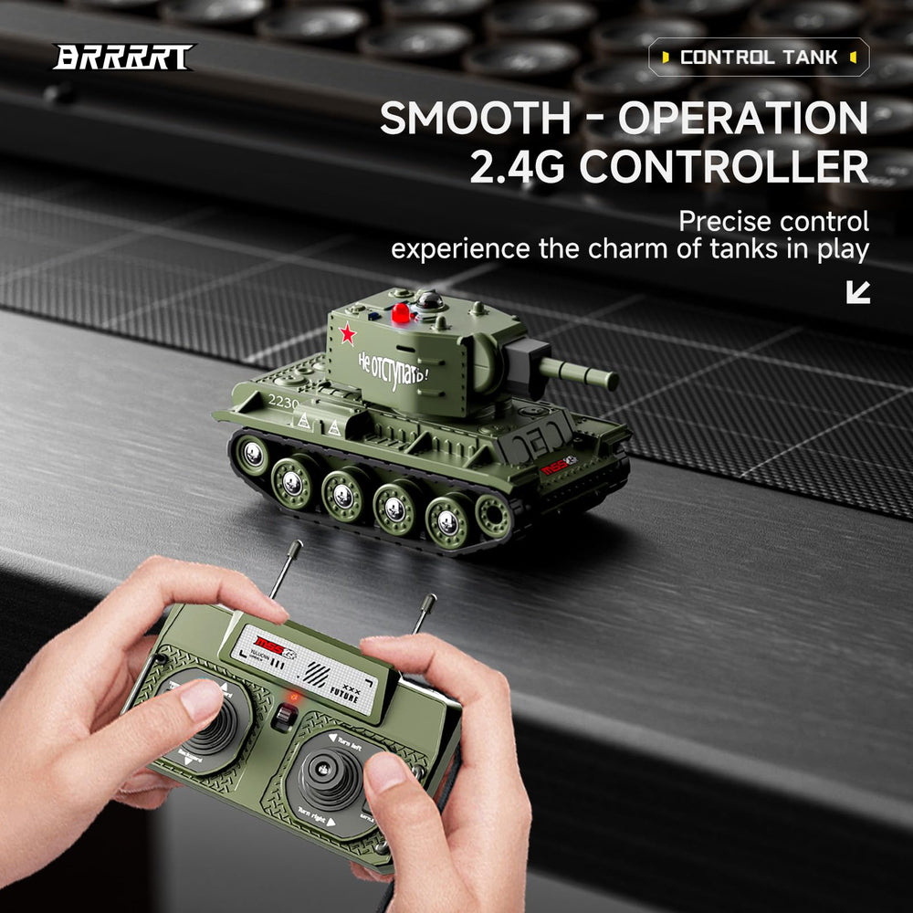 BRRRRT 1/64 RC Tank climbs up to 40 degrees on varied terrain