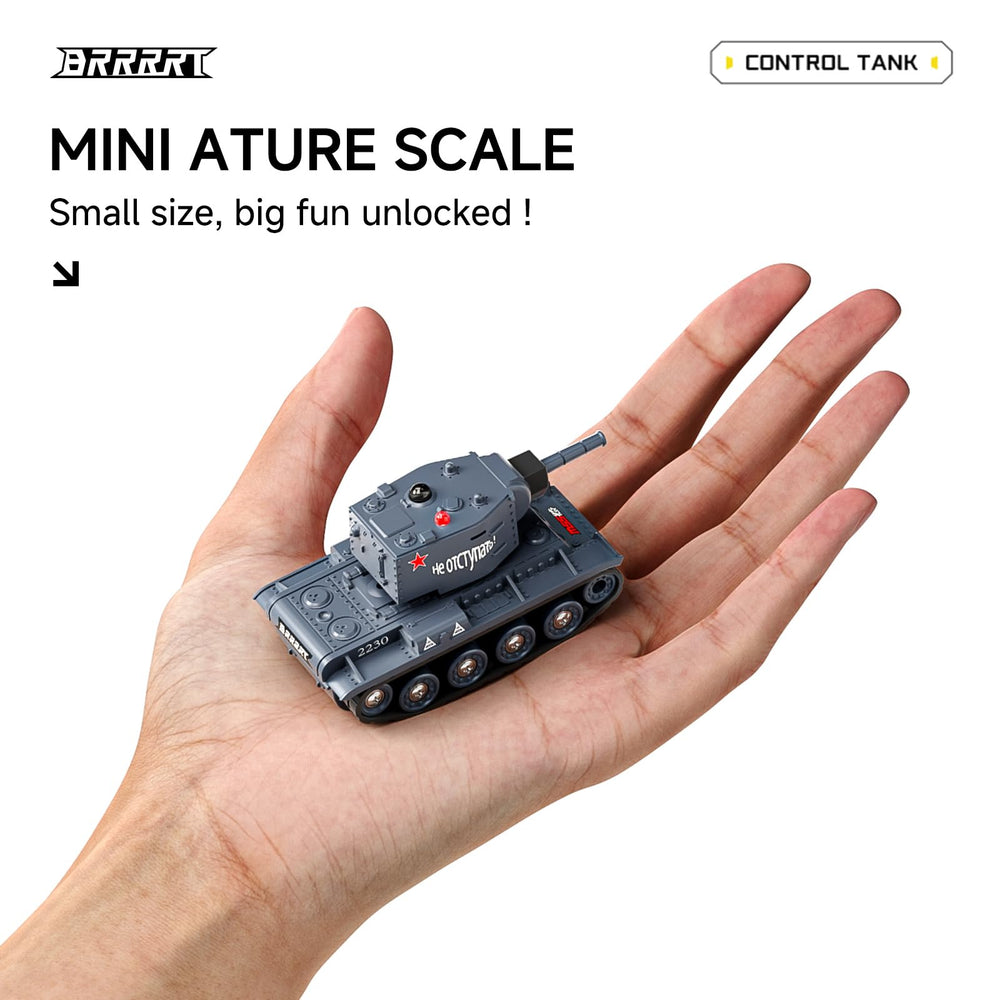 BRRRRT 1/64 RC Tank Type-C charging port for quick recharges