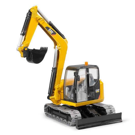Bruder Cat mini excavator with detachable bucket for realistic play and versatile digging