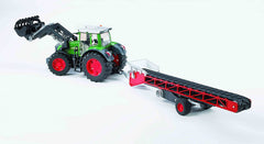 Bruder Conveyor Belt dimensions show 21.4 by 5.2 by 12.2 inches with 2-inch belt.