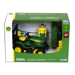Bruder gardener with tools enriches role-play and garden scenarios.