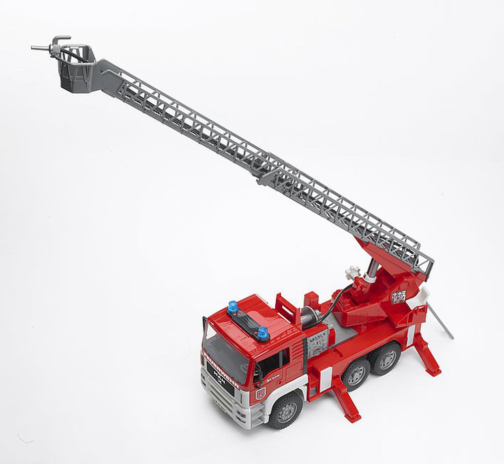 Light and siren module on Bruder fire engine for authentic emergency sounds