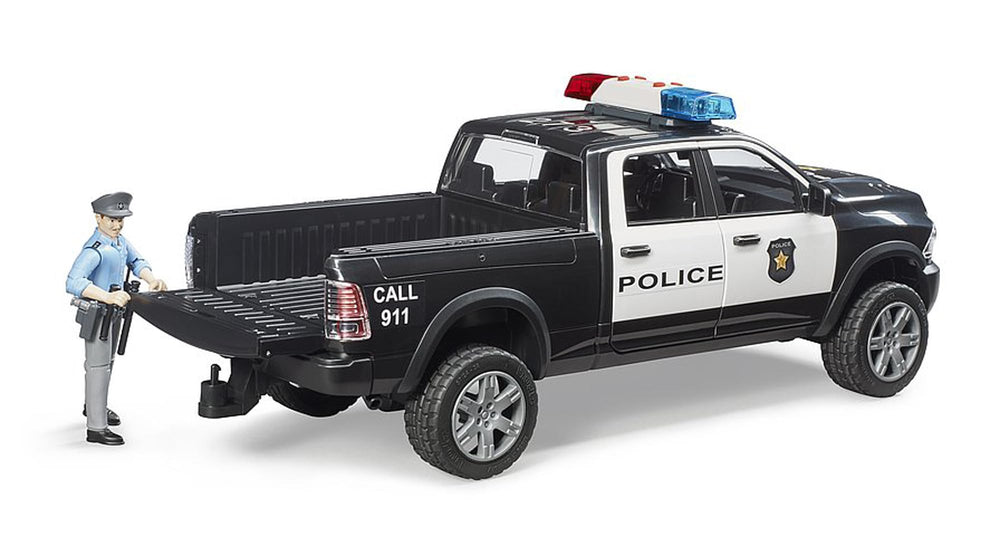 Bruder police officer figure included for ready-to-deploy role play