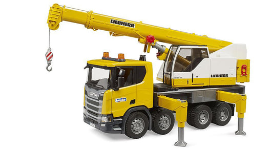 Bruder Scania Super 560R crane truck cab front with opening door for realistic play