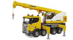 Bruder Scania Super 560R crane truck cab front with opening door for realistic play