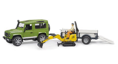 Bruder trailer with profiled tires and opening doors