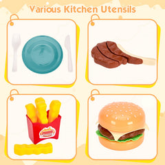 Bruvoalon kids role-play as chef or customer during pretend restaurant play
