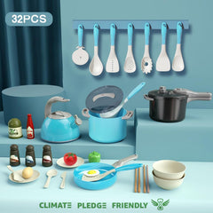 Bruvoalon pressure cooker with rotating lid enables realistic pretend cooking experiences.
