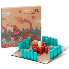 Brybelly Hnefatafl board with a 10.5-inch square surface for two-player play.