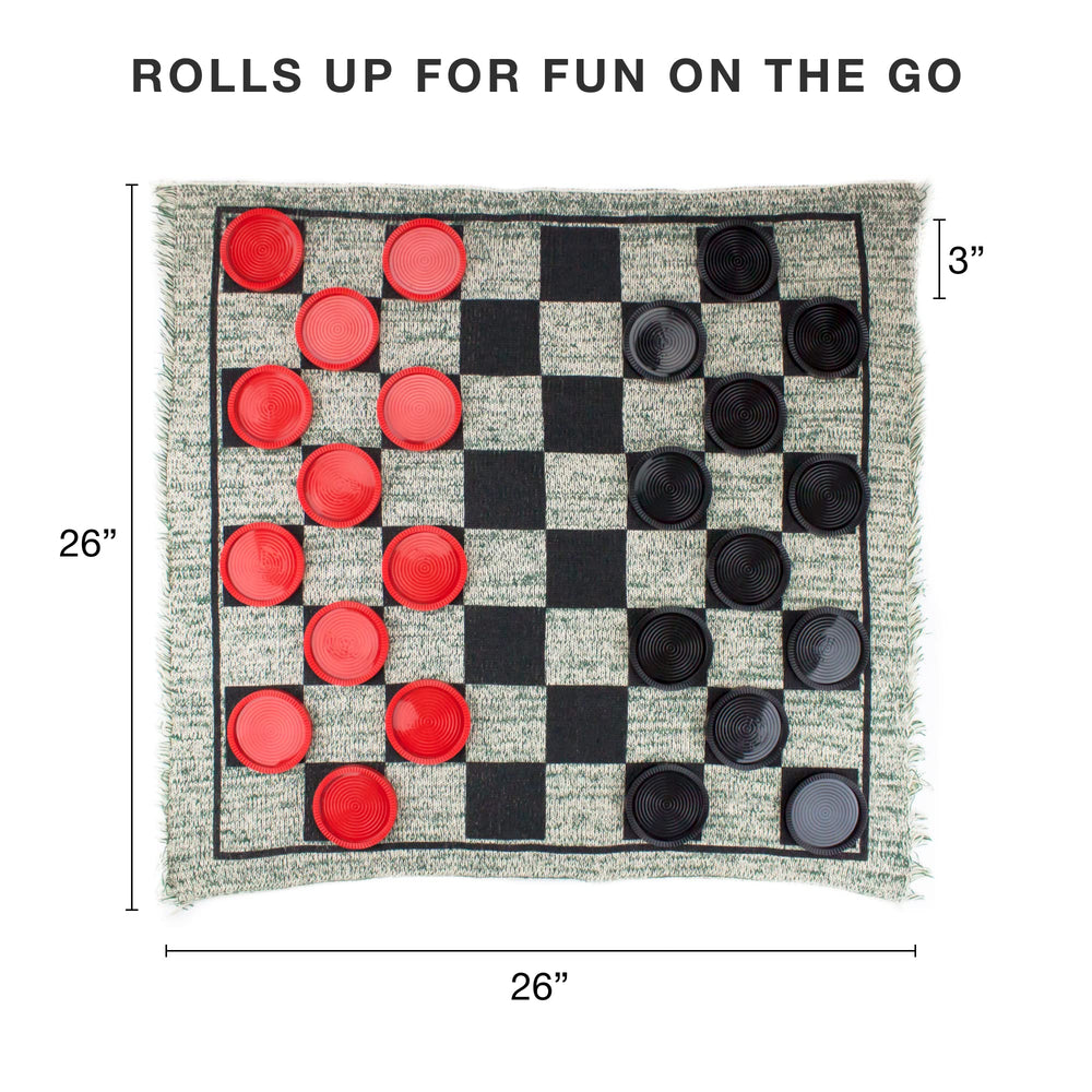 Brybelly roll-up rug facilitates travel and easy storage after play