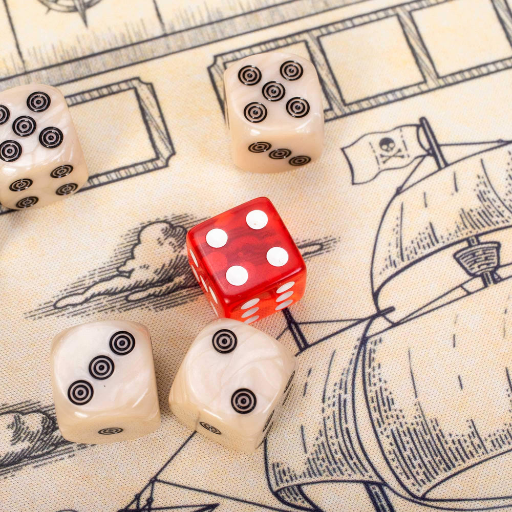 Brybelly Liar's Dice bullseye D6 dice boost precise bids during play.