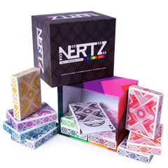 Brybelly Nertz card game with colorful backs for fast multi-player play