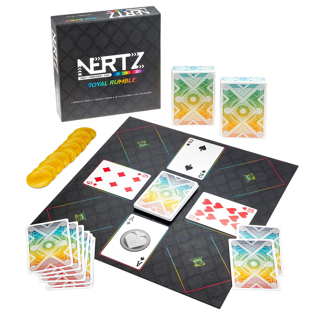 Brybelly Nertz Royal Rumble cards with bright faces for quick play
