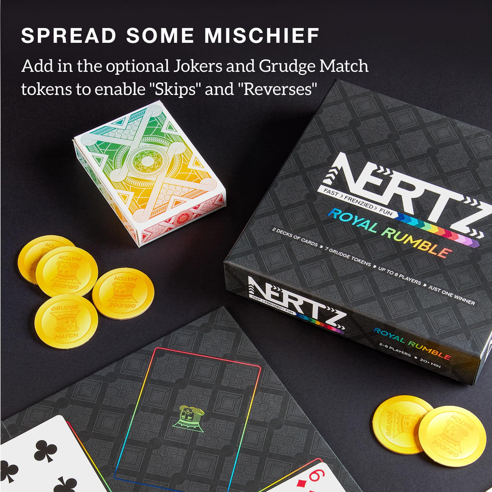 Brybelly Nertz Royal Rumble seven Grudge Tokens for playful twists