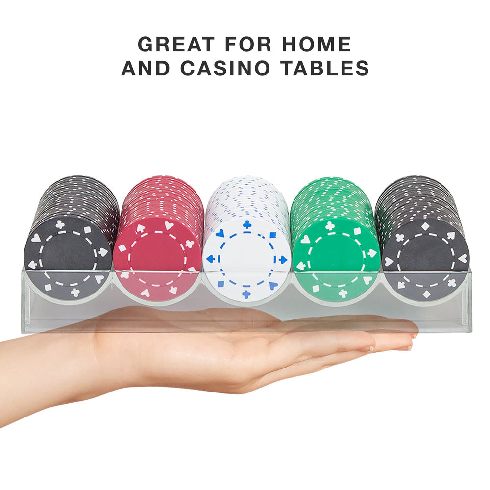 Open face Brybelly chip tray design for easy chip grabbing during play