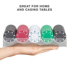 Open face Brybelly chip tray design for easy chip grabbing during play