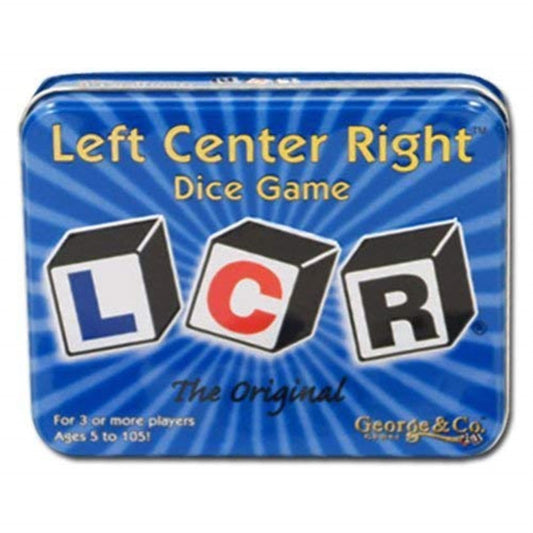 Brybelly Original LCR Left Center Right dice game packaging for quick setup and gifting.