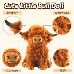 Bsanker Highland Cow Plush packaged gift box ready for gifting