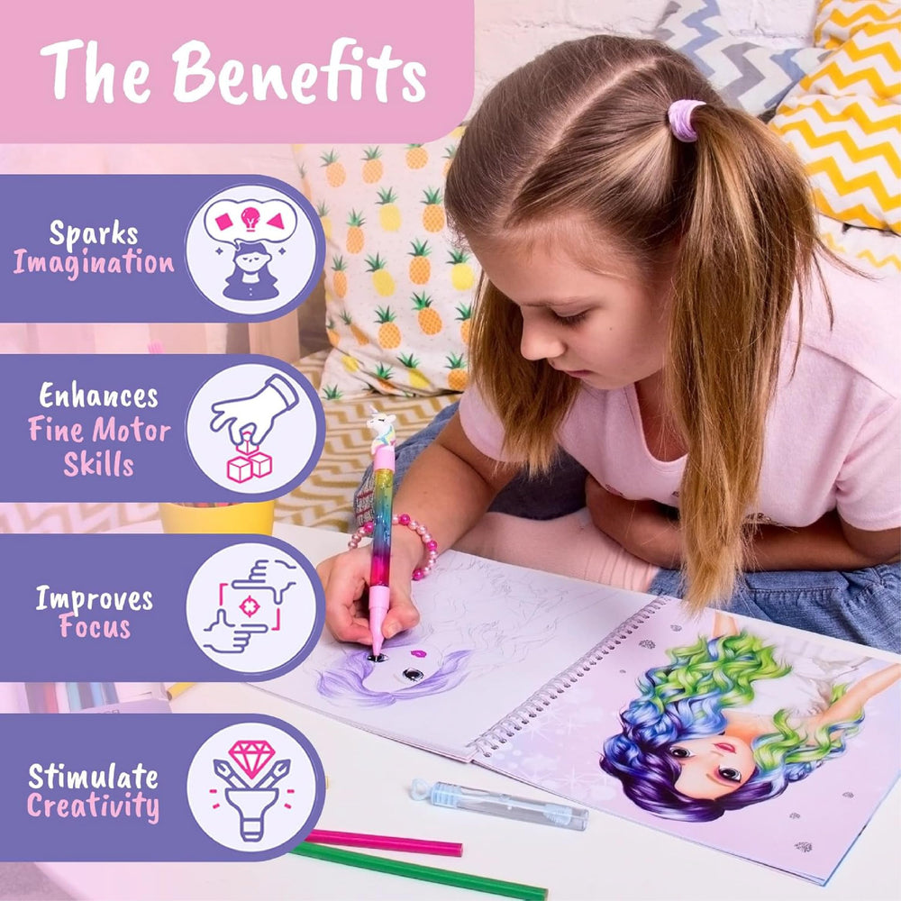 BSCOOL coloring activity promotes focus and fine motor skills during play.